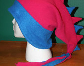 Pink Blue Dragon Dinosaur Warm Fleece Winter Ski Snowboarding Stocking Hat