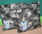 CHRISTMAS CLEARANCE - Set of TWO Cute Owl Pillows